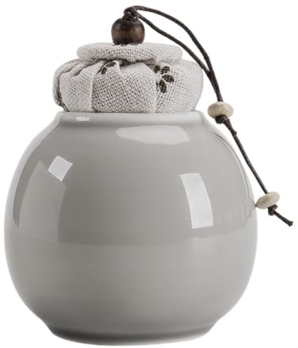 TOPBATHY Barattolo Ermetico in Ceramica Barattolo Di Per Il Tè Contenitori Di Zucchero Organizer Per Cialde Di Caffè Serbatoio Del Tè Contenitore Da Viaggio Bollitori Teiera Stoffa