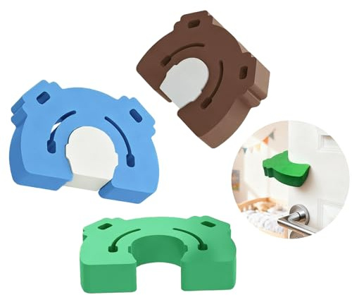 Tür Klemmschutz für Türen Türstopper Klinke Kindersicherung Tür - Türstopper Klinke Kindersicherung Tierform, Klemmschutz Für Türen, für Zimmertüren Zum Schutz Vor Fingerquetschen bei Kindern, 3PCS