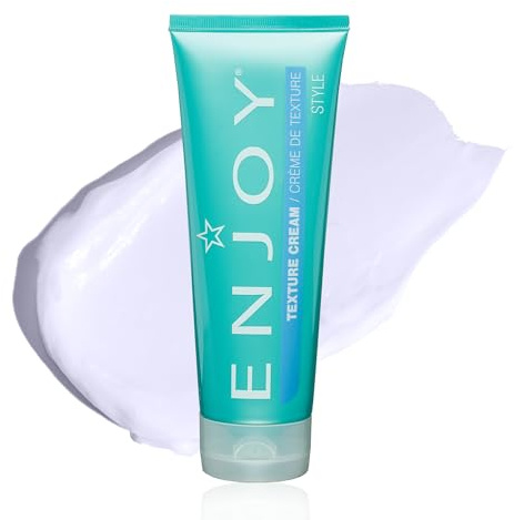 Enjoy Texture Cream, Medium-to-Firm Hold Styling Cream for Separation and Volume, Lightweight Texturizer for Tousled or Sleek Styles and Curl Enhancement, 8.0 Oz
