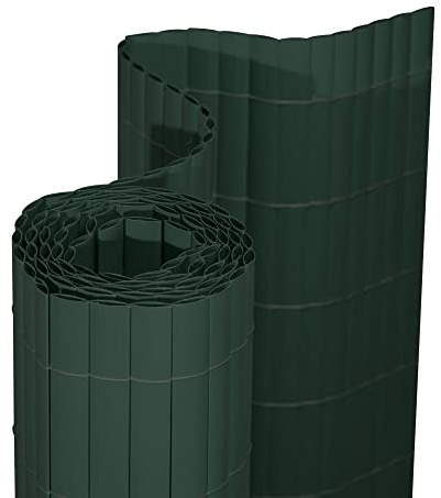 jarolift Premium Canisse en PVC Brise Vue pour Jardin Balcon Et Terrasse Clôture De Protection Visuelle Cache-clôture, 100 x 500 cm Vert