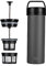 ESPRO – P0 Ultralight – Französische Kaffeepresse für Einzelportionen und leichte Trinkflasche für Reisen, Camping und den täglichen Gebrauch, Edelstahl, vakuumisoliert, 16 oz (Gun Metal Grey)