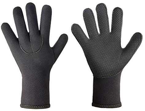 AIDIER 3mm Neopren Taucherhandschuhe Anti-Rutsch Neoprenhandschuhe für Männer Frauen Wasserhandschuhe zum Tauchen Schnorcheln Paddeln Surfen Kajakfahren Kanufahren Speerfischen Skifahren