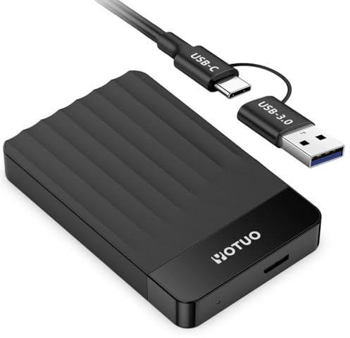 YOTUO Portable External Hard Drive Storage Expansion Mobile HDD USB 3.0 for PC, Mac, Desktop, Laptop, PS4, PS5, Xbox One X/S, Xbox 360, Xbox Series X/S, Office & Game (Black, 320GB)