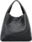 Jugsar Handtasche Damen, Groß PU Leder Gewebte Schultertasche Damen Groß Kapazität Mode Umhängetasche Shopper Tasche Damen mit Geldbörse（Schwarz）