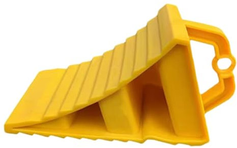 Kaxenig Cale Roue De Voiture, Cale Roue Caoutchouc, Cale pour Remorque avec Poignée, Bloc Anti-DéRapant, Cale De Roue pour Camion, Butée De Roue Polyvalente Antidérapante