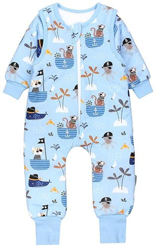 TupTam Saco de Dormir Bebé – Saco Dormir Bebé con Piernas, 2.5 TOG, Algodón OEKO-TEX