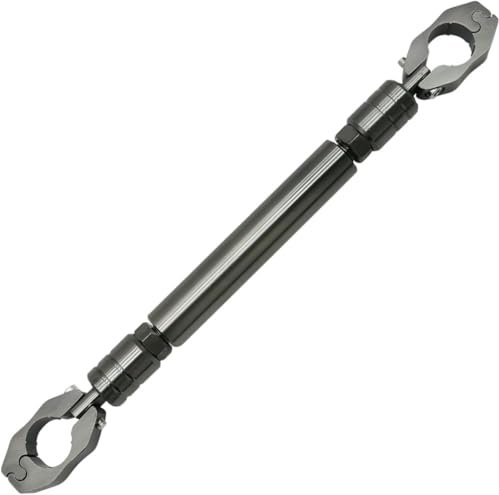 Flylin Universal Motorrad Lenker 22mm Aluminium Balance-Stange Einstellbare Balance Bar, Motorradzubehör zur Lenkers für Offroad Motorrad Titan, Schwarz, Gold