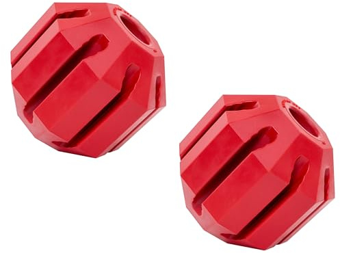 KONG Stuff-A-Ball - Durable, Natural Rubber Chew Toy for Dogs - Dental Health Pet Toy for Chewing & Teeth Cleaning - Stuffable for Treats & Snacks - for Large Dogs (Pack of 2)