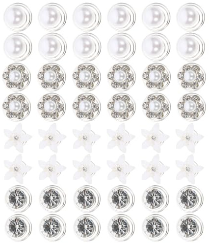 TOPPERFUN 48 Stück Haarspiralen mit Perlen aus Zinklegierung und Abs Leichter Brautschmuck für Elegante Hochzeitsfrisuren und Festliche Anlässe