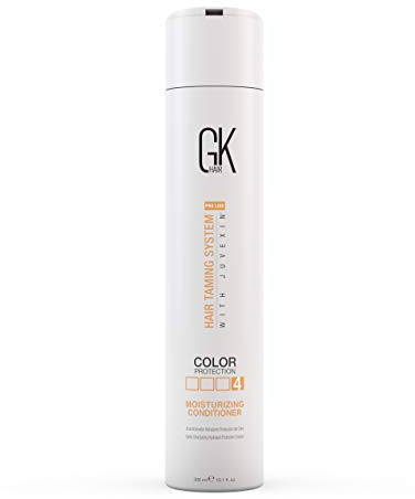 GK HAIR Global Keratin Moisturizing Conditioner per capelli trattati dal colore, secchi, danneggiati, ricci crespi diradati, maschera idratante, organica, senza parabeni, glutine (10.1 Oz)