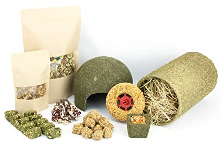 Mr. Crumble Dried Pet Food Großes Leckerli-Set aus Futter für Teddy- und Goldhamster