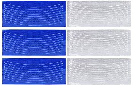 MYLERCT Fahrrad Felgen Aufkleber, 48 Stück Reflektoren Aufkleber, Speichenreflektoren, Kann auf den Meisten Gängigen Fahrradrädern Verwendet Werden