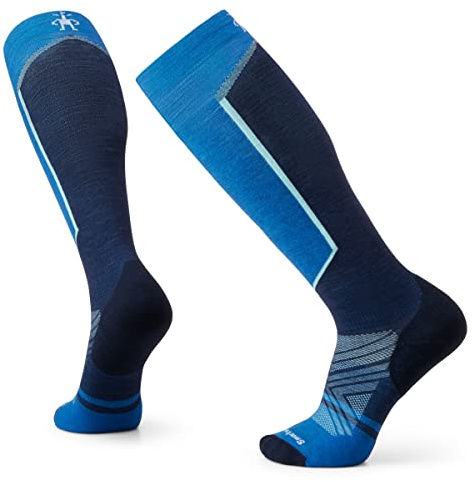 Smartwool Ski Targeted Cushion OTC Socks, LAGUNA BLUE, Large