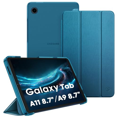 FINTIE Custodia per Samsung Galaxy Tab A11 8.7 Pollici 2025 / Tab A9 8.7 2023, Sottile Leggero Case Posteriore Opaca Traslucida Cover, Teal