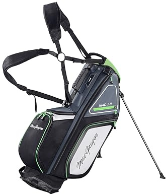 MACGREGOR Principal 9.5 Lightweight Golf Stand Bag With 2 Full Length Dividers, 7 Pockets And Padded Dual Strap
