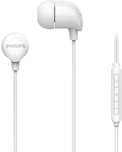 Philips TAE2146WT/00 Type USB-C Écouteurs Intra-Auriculaires avec Basses dynamiques et Micro Longueur 1,2 m Blanc