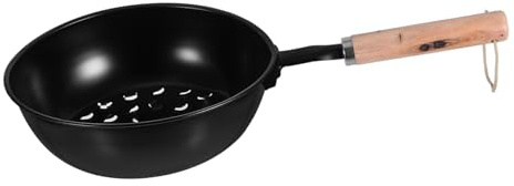 UPKOCH Pentola Per Accenditore Per Focolare Contenitore Portatile Per Barbecue Cestello Da Campeggio Per Accensione Di Bruciatori Padella Con Manico Per Fuochi All Aperto Utilizzabile Per