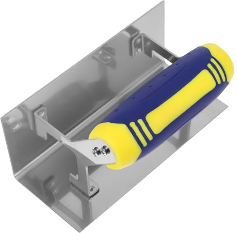 Gadpiparty Cazzuola Angolare in Acciaio Inox per Cartongesso Utensile Manuale per Scanalature e Finitura Angoli Interni Strumento Versatile per Intonacatura e Rivestimenti in Edilizia
