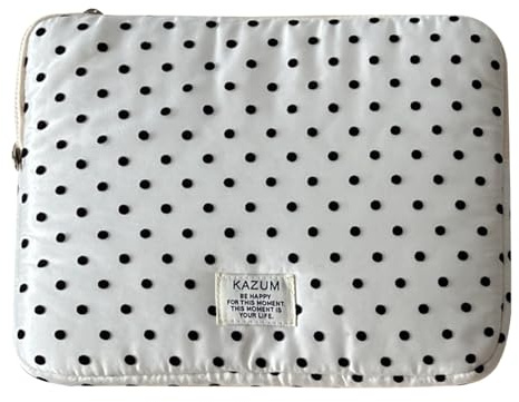 Starnearby Housse pour Ordinateur Portable à Pois Mignons, Pochette pour Ordinateur Portable Compatible avec Macbook Air 13 Pouces et Macbook Pro 14 Pouces