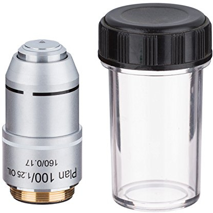 AmScope PA100X 100X (Oil) Plan Achromatic Microscope Objective