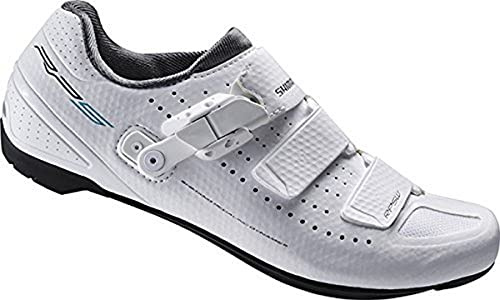 Shimano SH-RP5W Chaussures de vélo de Course pour Femme Taille 37 SPD-SL Fermeture Velcro à cliquet Multicolore