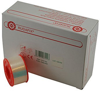 RUDASILK® Fixierpflaster Rollenpflaster Pflaster transparent, 2,5cmx9,14 m, 10 St