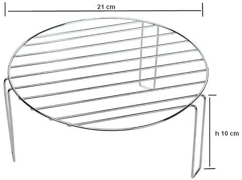 Grille pour griller au four micro-ondes, en soulevant le Nourriture plus en haut pour aider la cottura. diam 20 cm x H. 8,5 cm