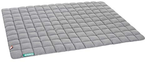 Doctor Bark Manta, Perros Grandes/hundematte, Gris Claro, para alérgicos, antiarañazos, Transpirable, Estable, Resistente, Apto para Lavadora y Secadora. – Lavable a 95 °C – Tamaño a Elegir