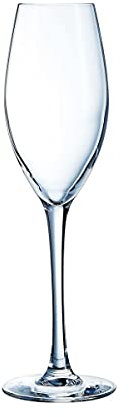 Chef&Sommelier - Collection Grands Cépages - 6 flûtes de 24 cl en Cristallin - Verres à Vin/FLÛTES A CHAMPAGNE Modernes et Élégants - Résistance Hors Norme - Transparence Absolue