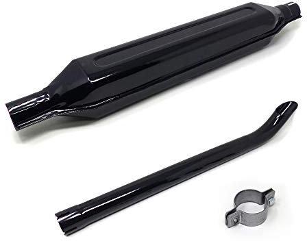 Ama Kit silenziatore marmitta trattore fiat: Silenziatore marmitta trattore Fiat, Collare completo, Prolunga curva