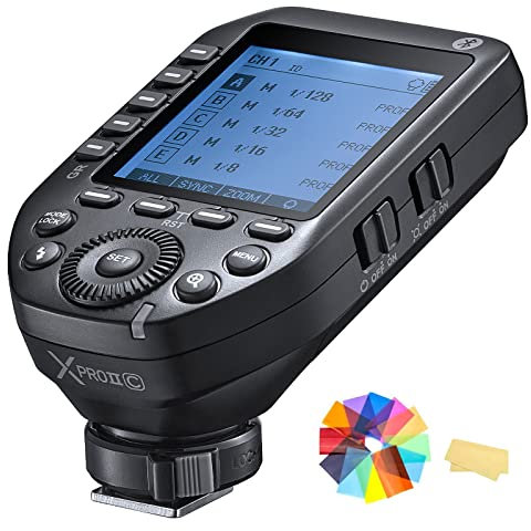 Godox XproII-C Flash Trigger Camera Wireless Flash Trigger 2.4 GHz 1/8000s HSS TTL per fotocamere Canon D5 D4 D60 D800 D5000 D5100 D5300 D7000 D70S D7C0 D750 D7100 DSLR