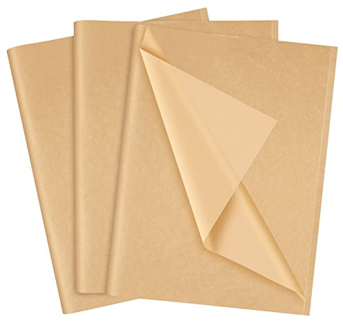 NEBURORA Carta Velina Kraft per Sacchetti Regalo 60 Fogli 35 X 50 cm Beige Carta Velina Avvolgente Sfusa per Riempire Confezioni Regalo Artigianato Fai Da Te Compleanno Matrimonio Vacanze (Kraft)