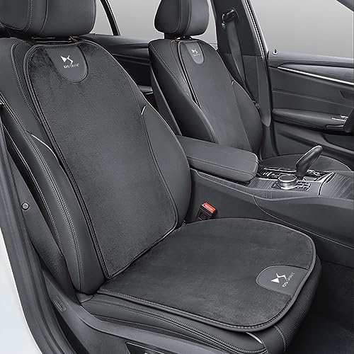 NURCIX Car Seat Backrest Anti-Slip Pad Cashmere Protector Cover for DS SPIRIT DS4S DS5 5LS DS3 DS4 DS6 DS7 DS9 WILD RUBIS Deesse,Black Style-4pc