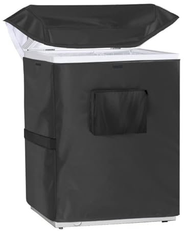 Waterproof UV Protection Deep Freezer Cover | Zippered Top | Ideal For Chest Freezers,Indoor & Outdoor Beverage Refrigerator Cover
