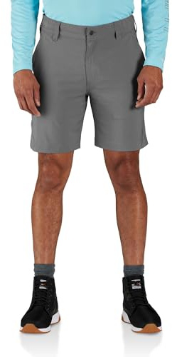 Carhartt Men's Force Sun Defender Relaxed Fit Short, Steel, Medium
