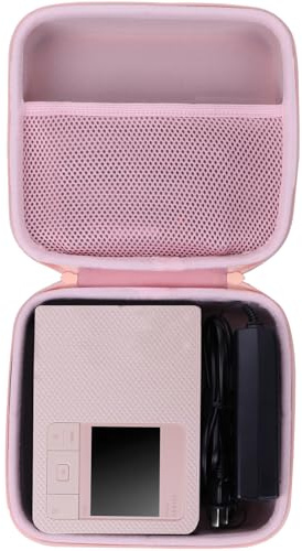 Lebakort Hart Reise Schutz Hülle Etui Tasche für Canon SELPHY CP1500 / CP1300 / CP1200 Mobil Tragbar Unterwegs Mini Fotodrucker (Rosa)