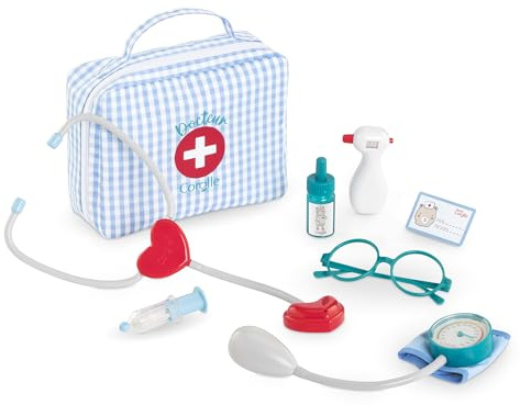 Corolle - Valise Docteur et Accessoires, 8 Accessoires, pour Poupon 30cm, dès 18 Mois, 9000111140