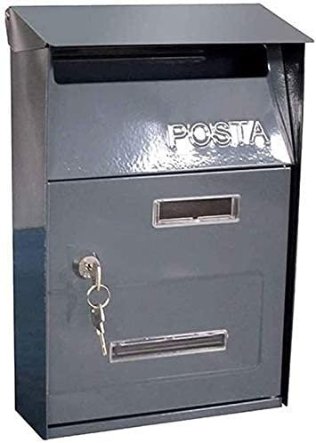 Cassetta Postale a Muro Cassetta di deposito pacchi Cassetta di Consegna Serratura in Metallo ad Alta Sicurezza Cassetta Postale a Muro Cassetta Postale per Ufficio Cassetta di deposito Lett