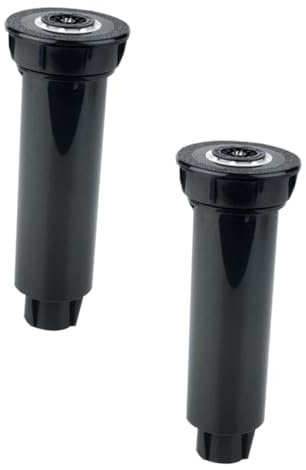 DIYEAH 2 pezzi Irrigatore da Prato Retrattile Sprinkler Rotante con Angolo per Giardino Teste Interrate per Irrigazione Completa di Aiuole e