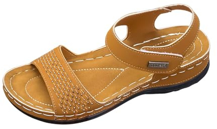 Generico Sandali Da Trekking Donna Elegante Casuale Sandalo Da Vacanza Ciabatte Da Festa Senza Tacco Scarpe Sandali Eleganti Donna