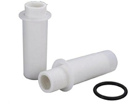 Grünbeck GENO Filterkerze 80um, Wasserfilter für Enthärtungsanlage, 2er Set, für FS 1 1/4 + 1 1/2 mit Schutzglocke 103 008