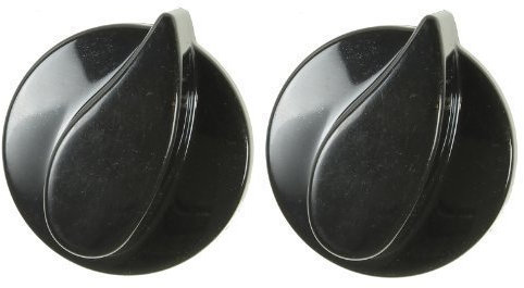 Belling Oven Cooker Hob Gas Flame Control Knobs (Black, Pack of 2)