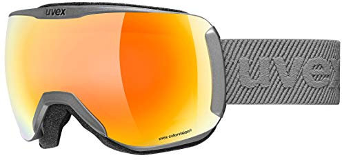 Uvex Unisex Skibrille, Kunststoff, Rhino/Orange, Einheitsgröße