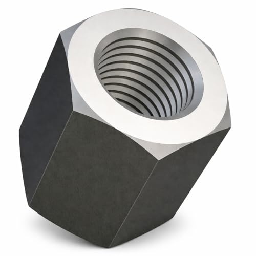 M14 Dado Esagonale Lungo (42mm 22mm) di Acciaio Legato Zincato per Connessioni a Vite (Quantità dei 5) Lunghezza 42mm