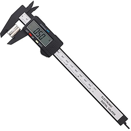 Digital Vernier Caliper,150mm 6 Inch Electronic Micrometer Caliper With Large Lcd Screen,Inch/Metric Conversion,24cm Ruler,Precision Depth Gauge Measuring Tool for DIY,Household,Jewelry,Woodworking