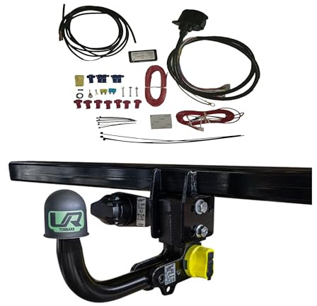 Umbra Rimorchi Barra de remolque desmontable vertical y cableado 13P C2 compatible con Toyota RAV4 IV 39033/VM