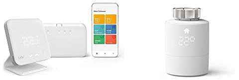 Kit de Inicio - Termostato Inteligente Inalámbrico V3+ Con Base Ad Hoc Incluida - Control de Calefacción