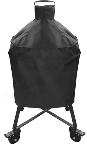 Grill Cover fit Mini-Max & Mini Big Green Color Egg,Green Egg Accessories,Black Waterproof Full Grill Cover Smoker Accessories,Premium-Quality Fabric Outdoor Grill Cover for Big Green Color Egg