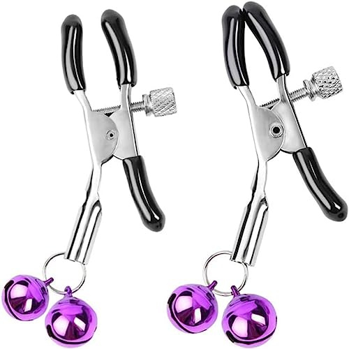 Adjustable Metal Nipple Clamps Necklace Entertainment Chain Clip for Women/Man Non-Piercing Nipplerings Clip On Nipple Rings Decorative Clip for Clothing Accessories Sex Toys