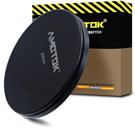 82mm Tappi per filtri in metallo da,compatibili con tutti i filtri per obiettivo della fotocamera da 82mm.Accessorio per filtri (UV,CPL,ND,obiettivo filettato),CNC,82mm Tappo obiettivo da